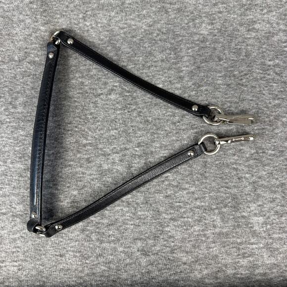 Coach Detachable Leather Strap Shoulder Top-Handle Polished Silver Hardware - Picture 2 of 6